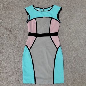 Arden B Mint Green, Pink, Beige Dress